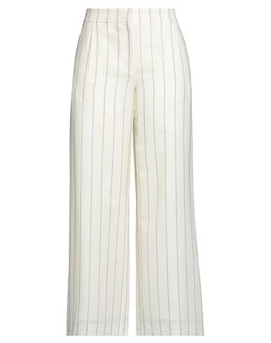 BARBARA LOHMANN Casual trouser Ivory 100% Wool