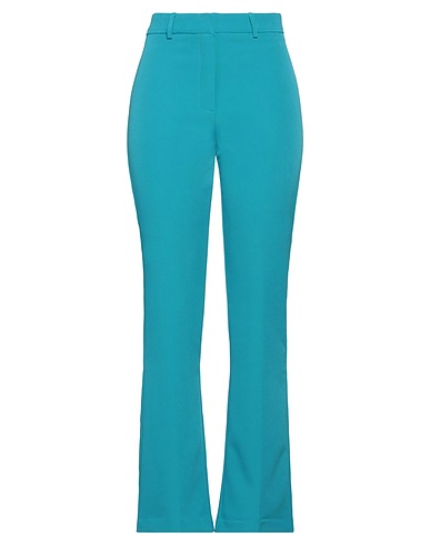 VICOLO Casual pants Turquoise 88% Polyester, 12% Elastane