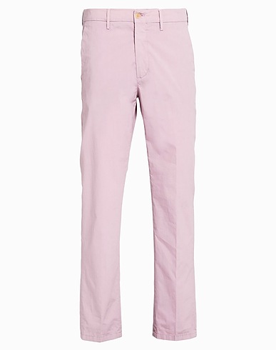 DUNHILL Casual trouser Lilac 97% Cotton, 3% Elastane