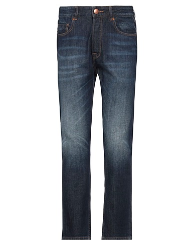 EMPORIO ARMANI Denim pants Blue 99% Cotton, 1% Elastane