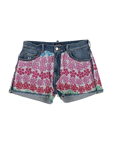 DSQUARED2 Denim shorts Blue 99% Cotton, 1% Elastane
