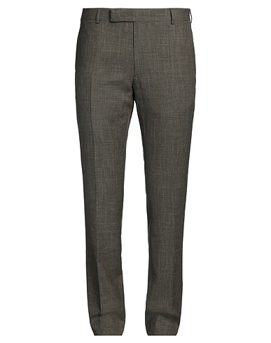 DUNHILL Casual trouser Military green 71% Wool, 15% Mulberry silk, 14% Linen