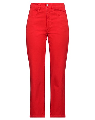 BARENA Casual trouser Red 97% Cotton, 3% Elastane