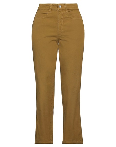 BARENA Casual pants Military green 97% Cotton, 3% Elastane