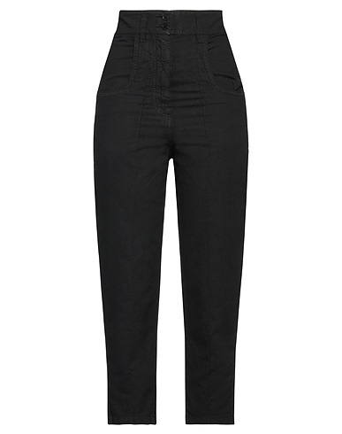 BARENA Pantalone Nero 51% Lino, 49% Cotone