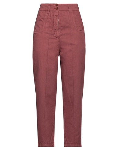 BARENA Pantalone Bordeaux 51% Lino, 49% Cotone