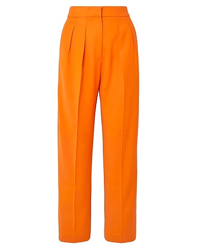 ROKSANDA Casual trouser Orange 38% Viscose, 27% Silk, 26% Wool, 8% Cotton, 1% Elastane