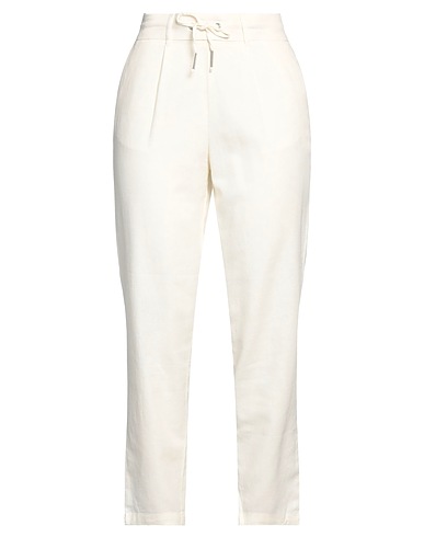 ONLY Casual trouser Cream 55% Linen, 45% Viscose