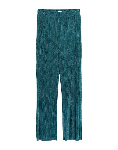 VICOLO Casual trouser Turquoise 80% Polyester, 20% Metallic fiber