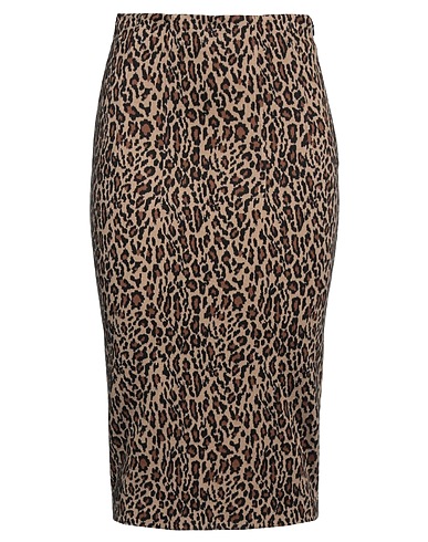 PINKO Midi skirt Sand 64% Viscose, 33% Polyamide, 3% Elastane