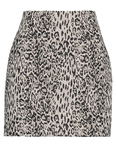 JUST CAVALLI Mini skirt Beige 72% Cotton, 24% Polyester, 2% Polyamide, 2% Other Fibres