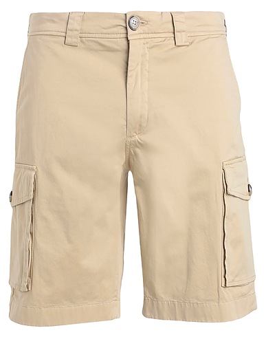 WOOLRICH Shorts & Bermuda CLASSIC CARGO SHORT  Beige 97% Cotton, 3% Elastane