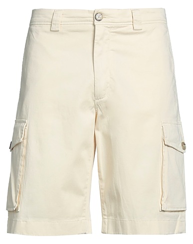 WOOLRICH Shorts & Bermuda CLASSIC CARGO SHORT  Avorio 97% Cotone, 3% Elastan