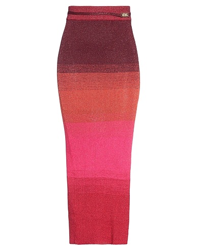 GCDS Long skirt Copper 70% Viscose, 15% Metallic fiber, 11% Polyester, 4% Polyamide
