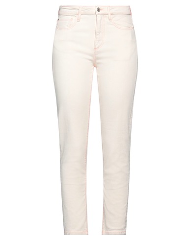 GUESS Denim pants Cream 98% Cotton, 2% Elastane