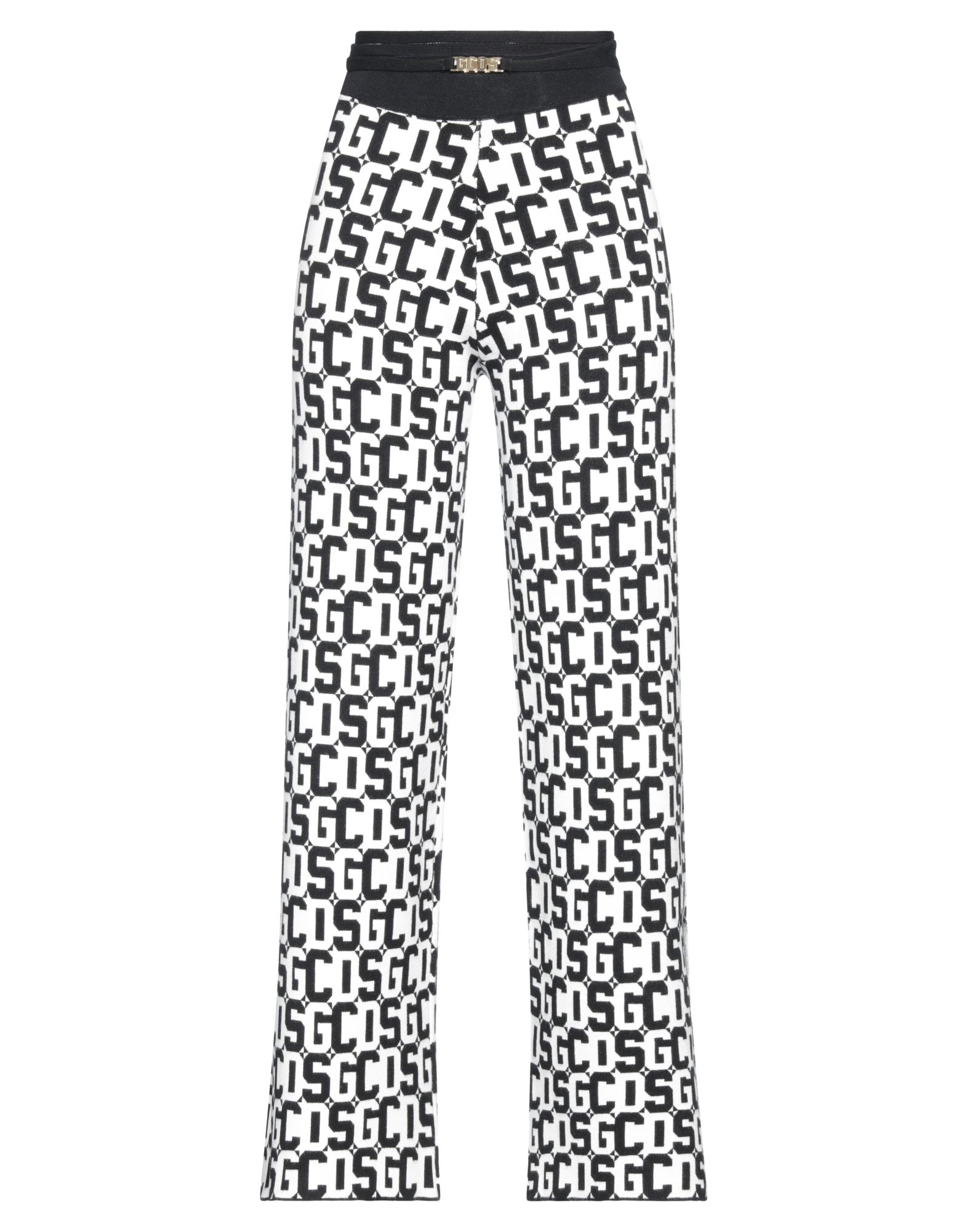 GCDS Casual trouser Black 89% Viscose, 8% Polyamide, 3% Elastane