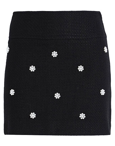 & OTHER STORIES Mini skirt Black 50% Organic cotton, 32% Polyester, 10% Acrylic, 7% Viscose, 1% Elastane