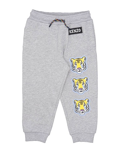 KENZO KIDS Casual trouser Grey 95% Cotton, 5% Elastane
