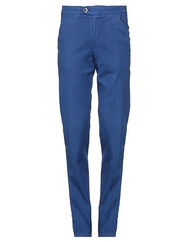 CORNELIANI ID Casual trouser Blue 73% Cotton, 26% Linen, 1% Elastane