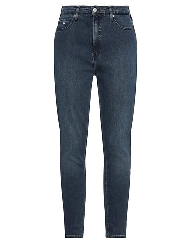 CALVIN KLEIN JEANS Pantaloni jeans Blu 90% Cotone, 7% Elastomultiestere, 3% Elastan