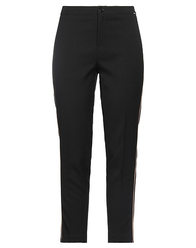 LIU •JO Casual trouser Black 63% Polyester, 34% Rayon, 3% Elastane