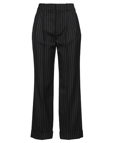 SAINT LAURENT Casual trouser Black 100% Wool, Cotton, Elastane