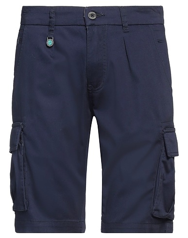 YES ZEE by ESSENZA Shorts & Bermuda Navy blue 98% Cotton, 2% Elastane