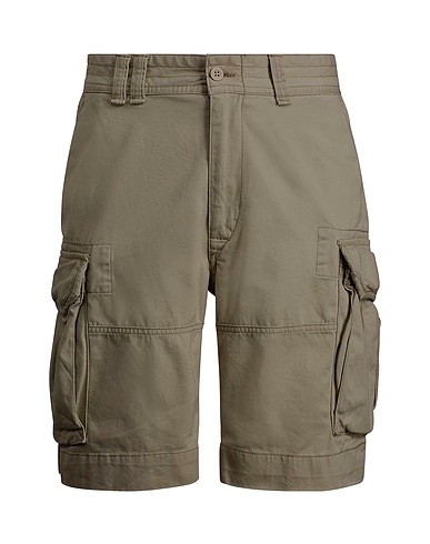 POLO RALPH LAUREN Shorts & Bermuda 10.5-INCH CLASSIC FIT TWILL CARGO SHORT
 Tortora 100% Cotone