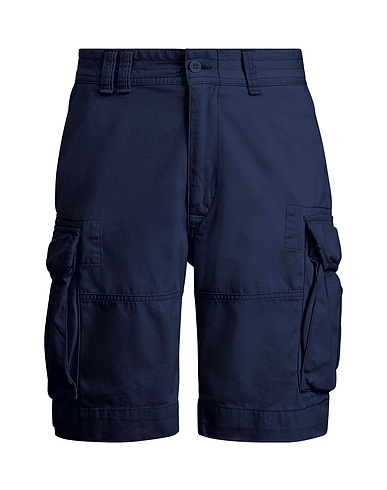 POLO RALPH LAUREN Shorts & Bermuda 10.5-INCH CLASSIC FIT TWILL CARGO SHORT
 Navy 100% Cotton