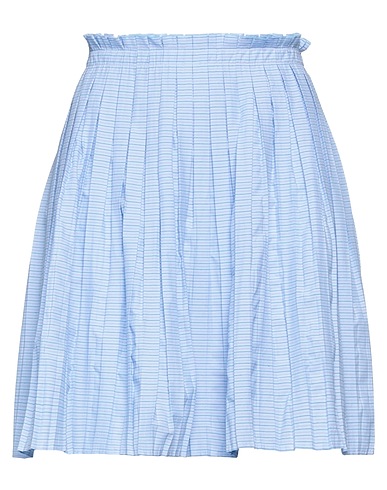 DX COLLECTION Mini skirt Sky blue 54% Viscose, 46% Polyamide