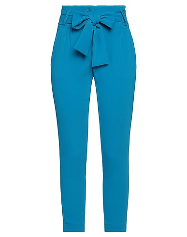 OLIVIA HOPS Casual trouser Azure 100% Polyester