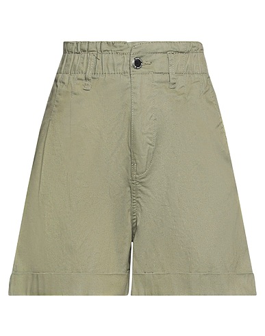 YES ZEE by ESSENZA Denim shorts Military green 98% Cotton, 2% Elastane
