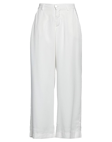 NOIR AND BLEU Casual pants White 100% Cotton