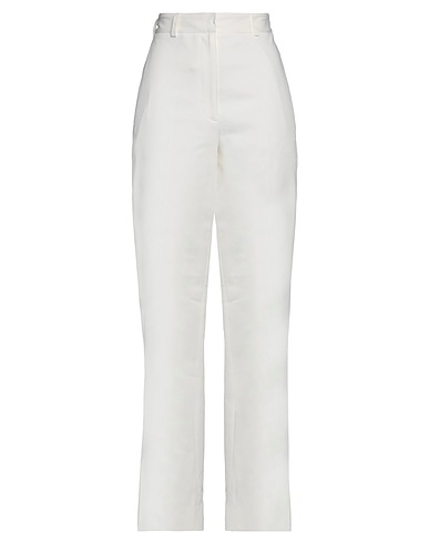 CACHAREL Casual pants Cream 98% Cotton, 2% Elastane