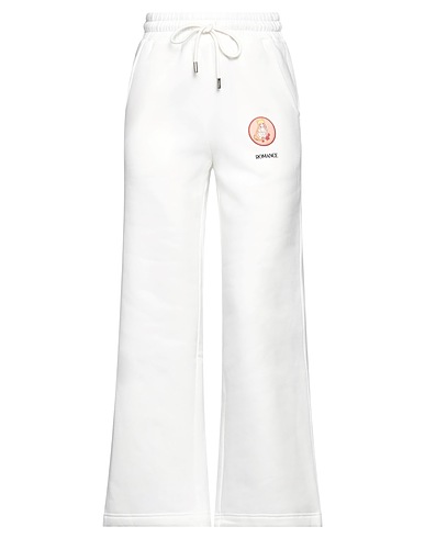 MAJE Casual trouser White 100% Cotton, Polyester