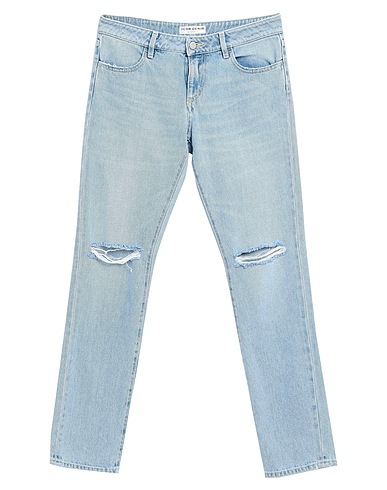 ICON DENIM Denim trousers Blue 100% Cotton