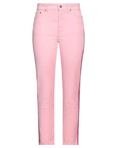 CHIARA FERRAGNI Denim trousers Pink 100% Cotton