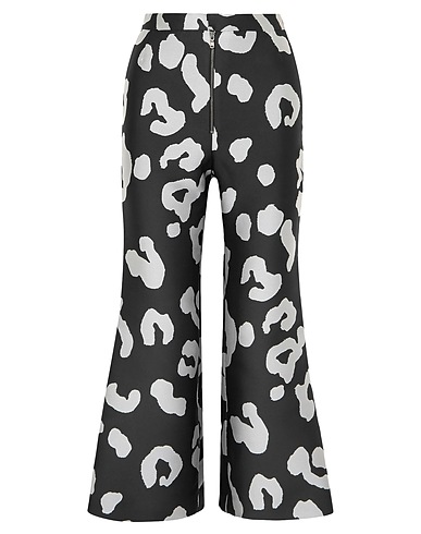 MERCHANT ARCHIVE Casual pants Black 88% Polyester, 12% Silk