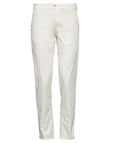 RE_HASH Casual trouser Ivory 98% Cotton, 2% Elastane