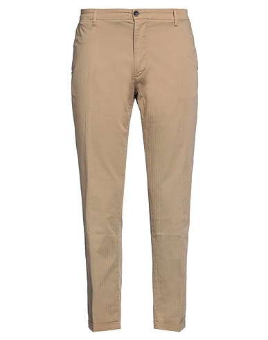 RE_HASH Casual pants Camel 98% Cotton, 2% Elastane