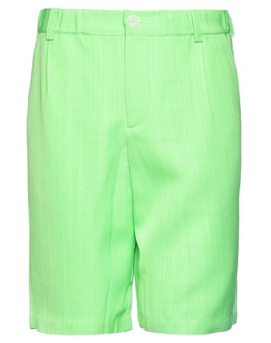 JACQUEMUS Shorts & Bermuda Lime green 57% Viscose, 43% Silk