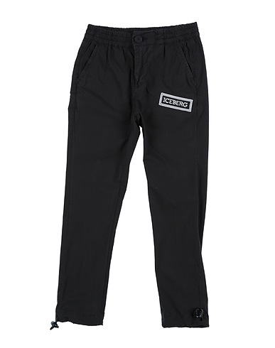 ICEBERG Casual trouser Black 97% Cotton, 3% Elastane