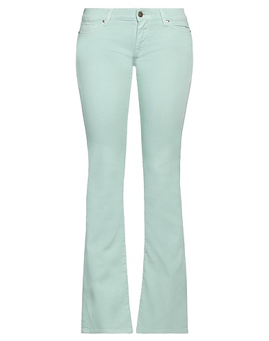 TRUE NYC® Bootcut Jeans Light green 97% Cotton, 3% Elastane, Bovine leather