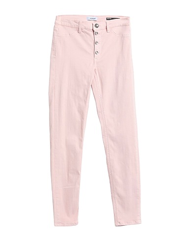 DONDUP Denim trousers Pink 88% Cotton, 7% Elastomultiester, 5% Elastane