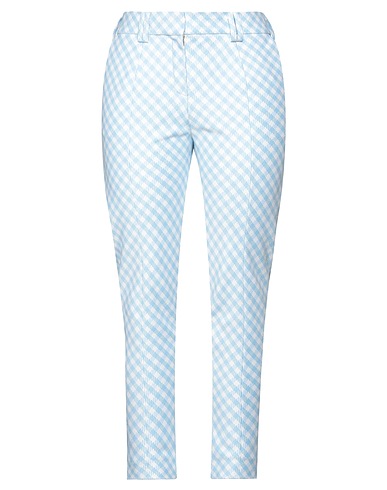 BALMAIN Casual trouser Light blue 67% Polyamide, 31% Cotton, 2% Other Fibres