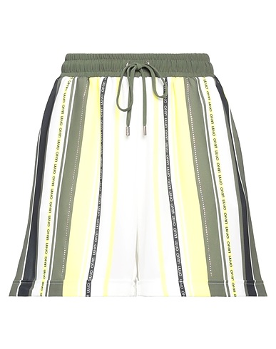 LIU •JO Shorts & Bermuda Military green 95% Polyester, 5% Elastane