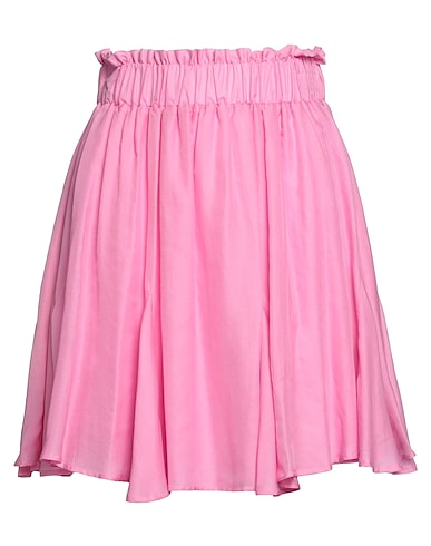 MAX & MOI Mini skirt Pink 70% Cotton, 30% Silk