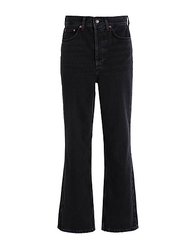 TOPSHOP Denim trousers Black 100% Cotton