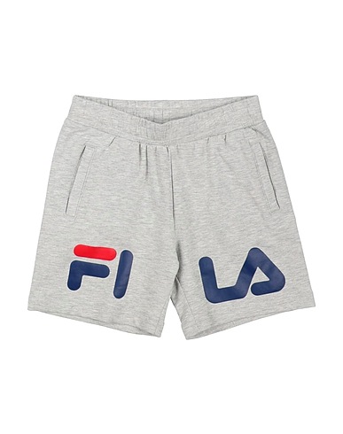 FILA Shorts & Bermuda Light grey 90% Cotton, 5% Elastane, 5% Viscose