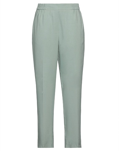 MOMONÍ Casual trouser Light green 65% Viscose, 35% Linen
